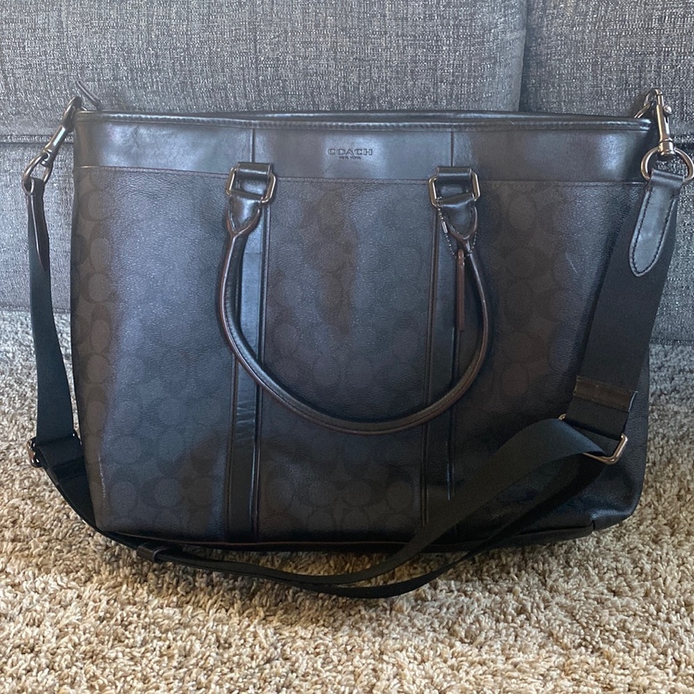 Large Coach laptop bag
